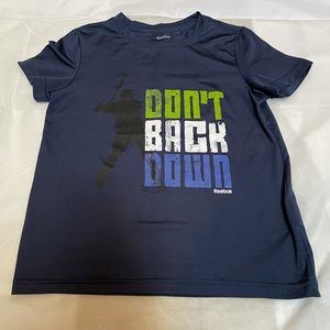 Reebok Navy Youth Baseball Athletic Shirt, XS, 6-8